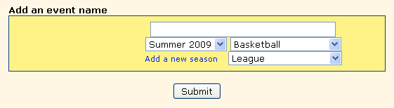 Add an event interface