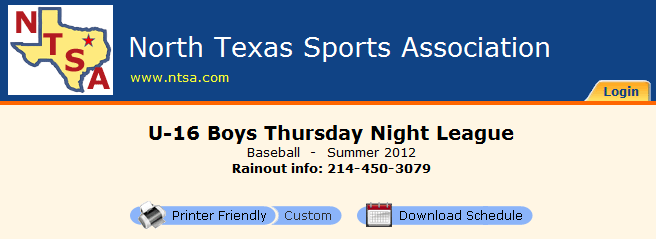 Color header with custom text at top