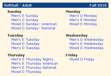 with day of week sorting