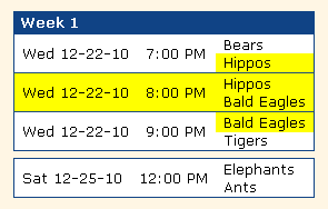prefer doubleheader example